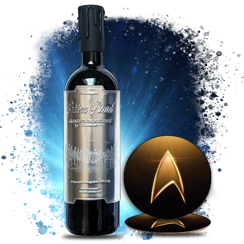 Chateau Picard 2401: Silver Edition & Delta Coaster Set - Star Trek Wines