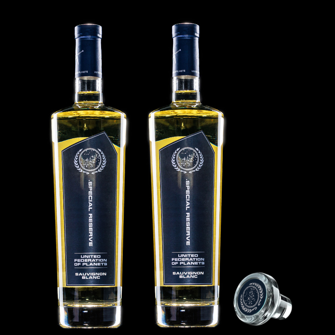 United Federation of Planets Sauvignon Blanc 2Pack & Wine Stopper